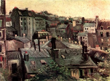 家の屋根と裏手の眺め フィンセント・ファン・ゴッホ Oil Paintings